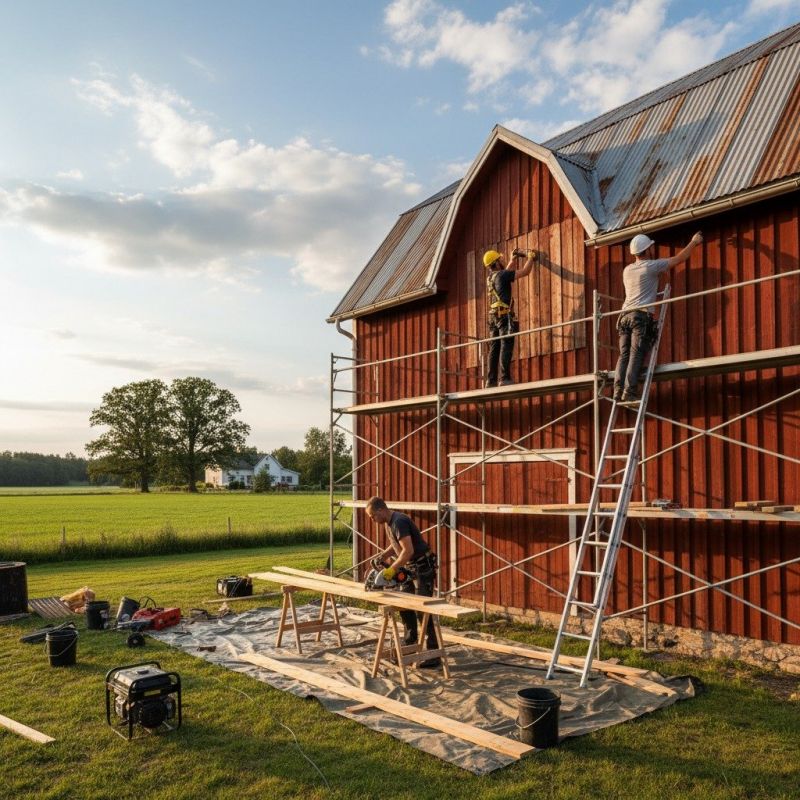 Barn Wall Repair in Olathe, KS