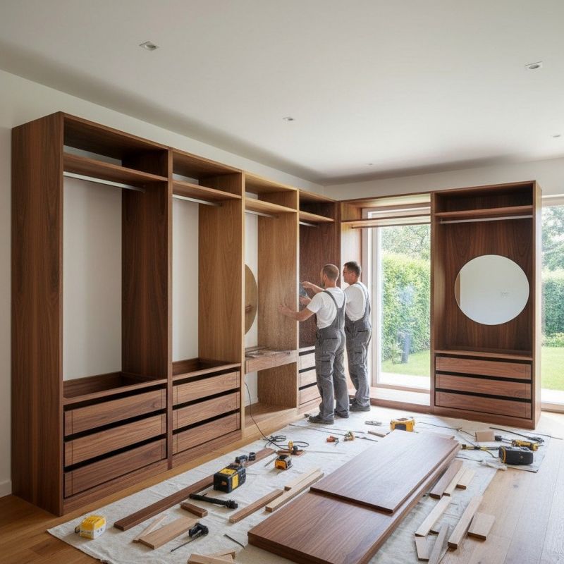 Built In Desk Installation in Fairfax, VA