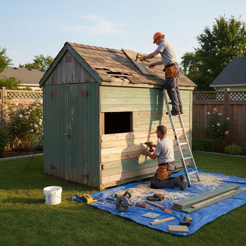 Shed Damage Repair in Olathe, KS
